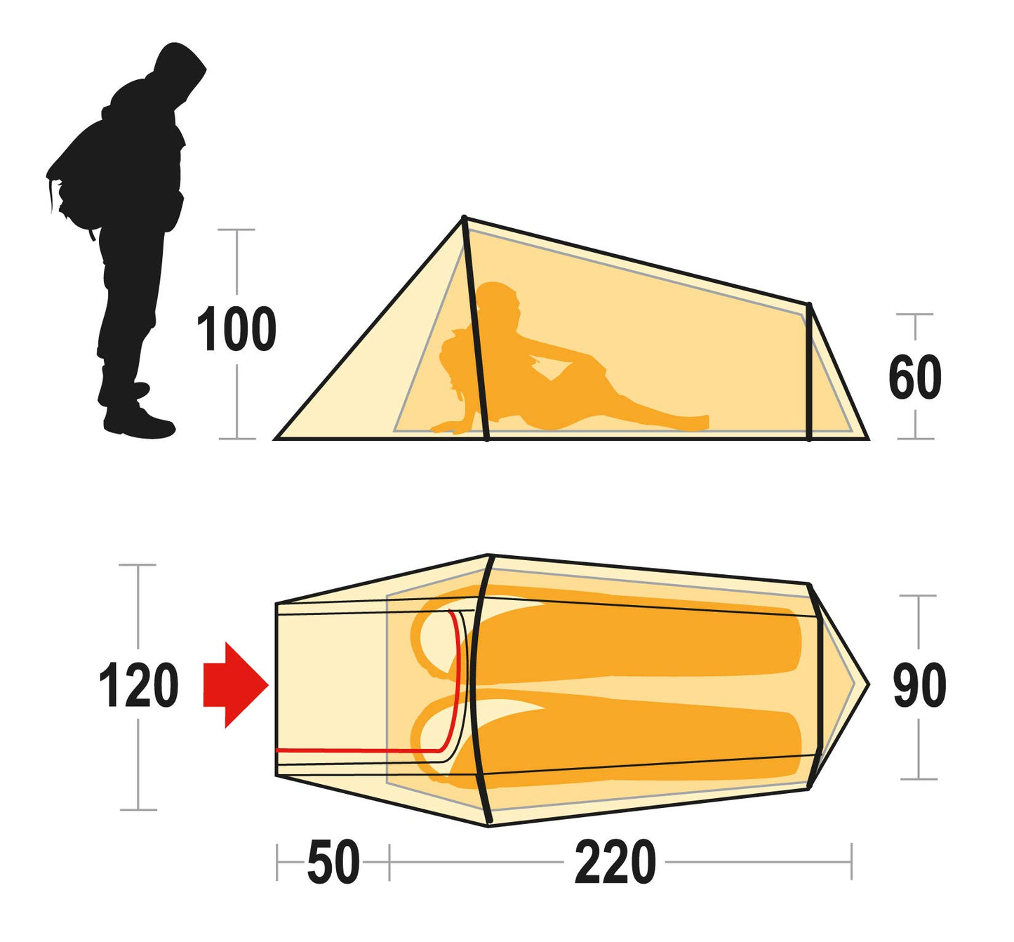 Ferrino Tenda Ultra Light & Adventure - livello militare
