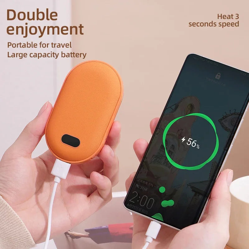 Scaldamani e Power Bank Portatile - Comfort e Calore Ovunque tu Sia