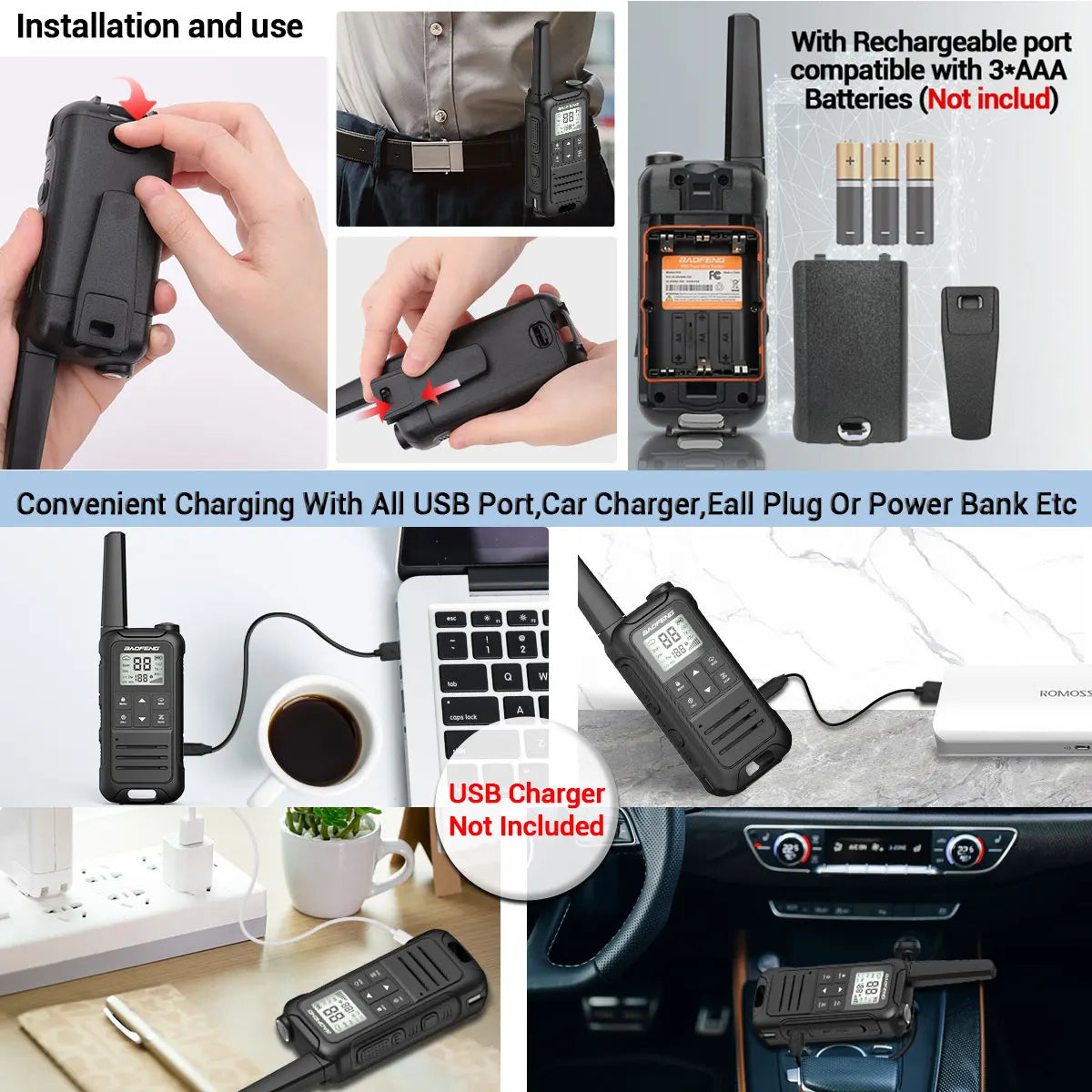 Walkie Talkie Portatile BAOFENG F22 versione top – Comunicazione Affidabile per Ogni Situazione