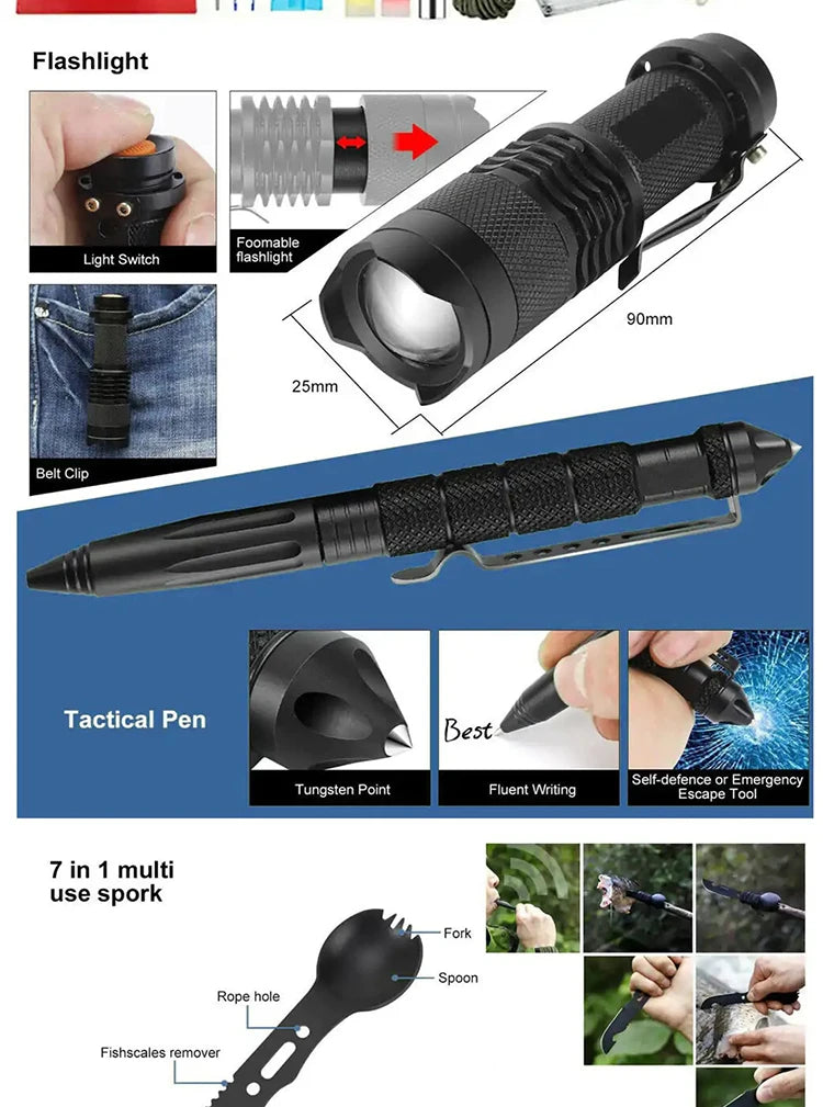 Kit di Sopravvivenza Tattico Multiuso - Model 2
