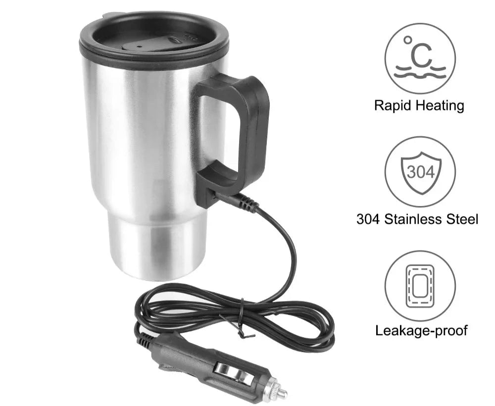 Tazza Riscaldante da Auto 12V - Il Comfort del Calore Sempre con Te