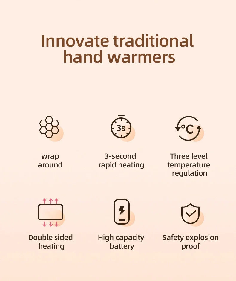 Scaldamani e Power Bank Portatile - Comfort e Calore Ovunque tu Sia