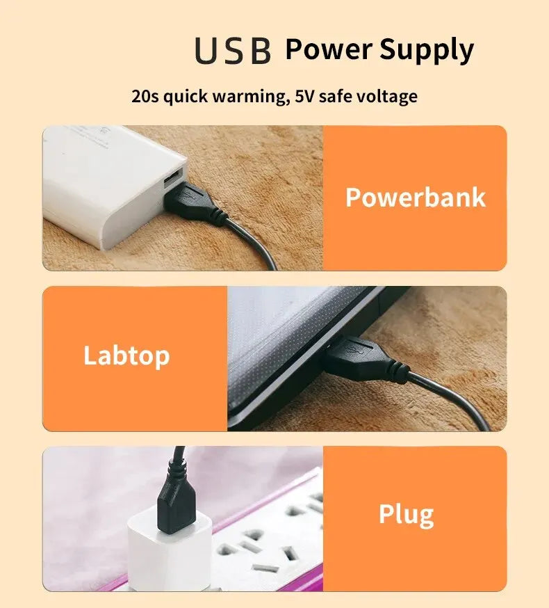 Coperta Riscaldante Portatile USB - Calore a Portata di Mano