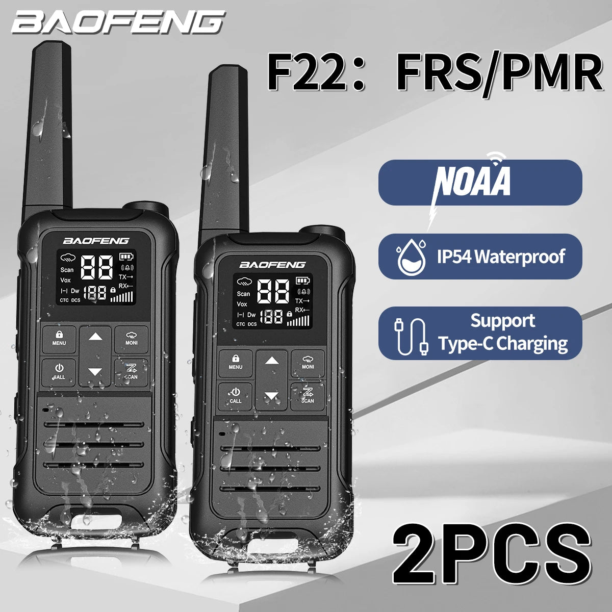 Walkie Talkie Portatile BAOFENG F22 versione top – Comunicazione Affidabile per Ogni Situazione