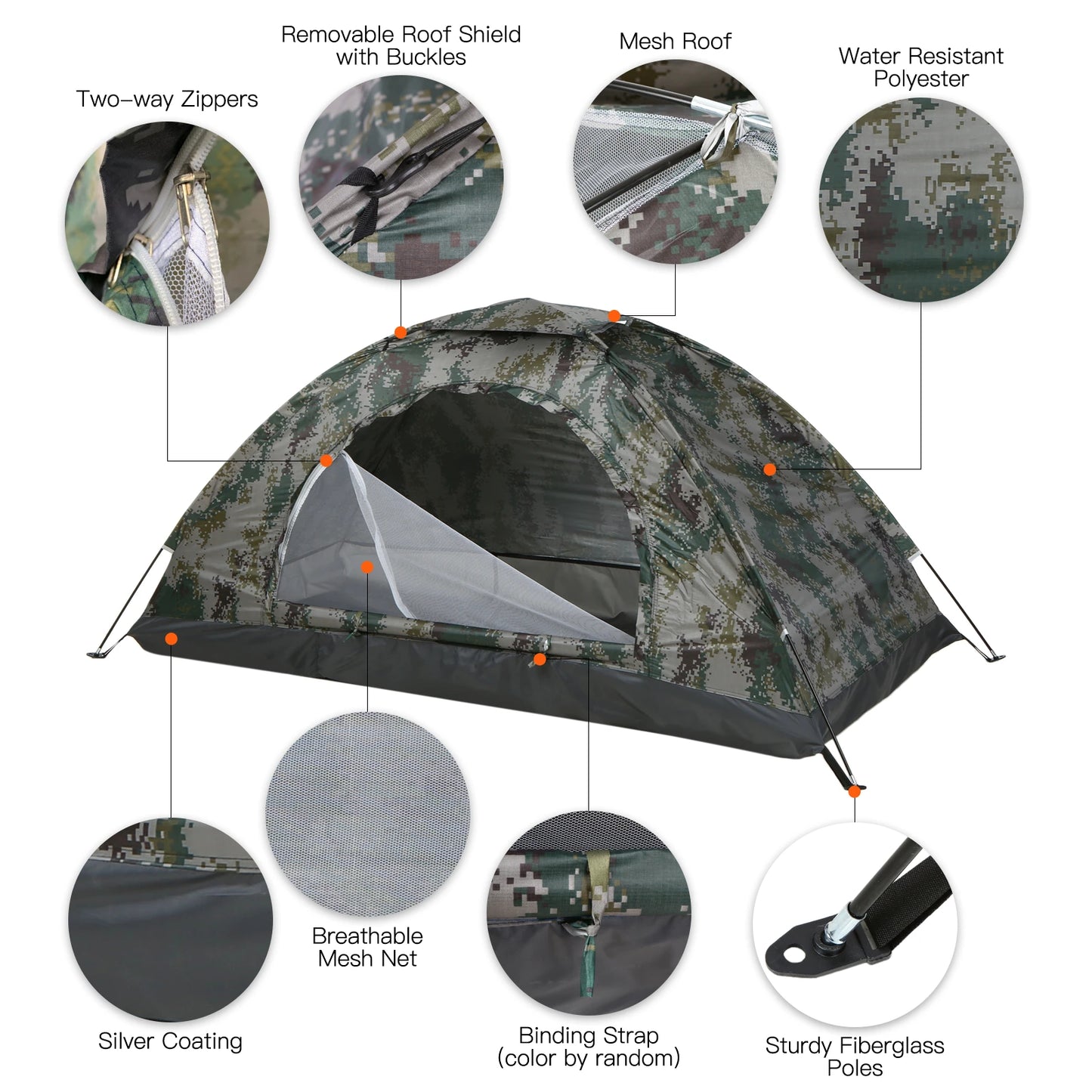 Tenda Biposto per Esterni – Spaziosa e Leggera per le Tue Avventure Outdoor