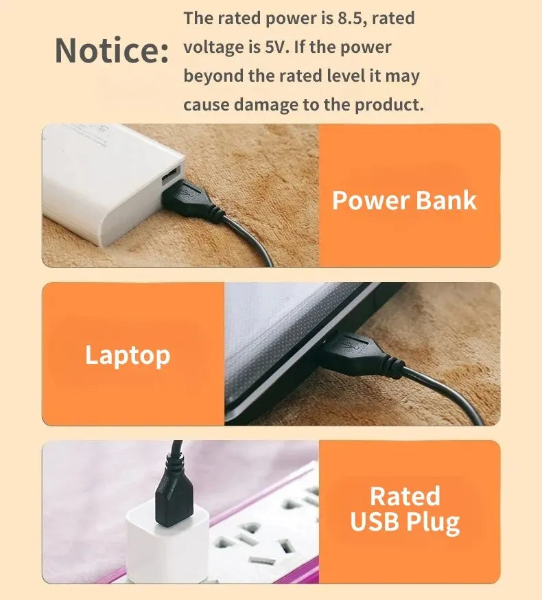 Coperta Riscaldante Portatile USB - Calore a Portata di Mano