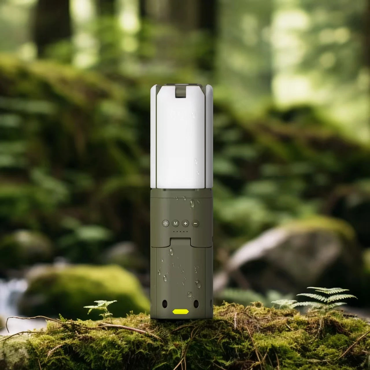 Linterna telescópica LED superbrillante de 4 hojas para acampar, hacer senderismo y aventuras al aire libre