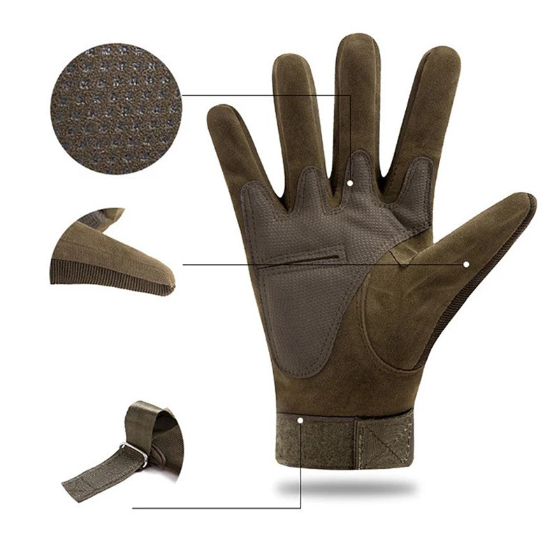 Tactical Gloves with Reinforced Knuckles – Full Protection