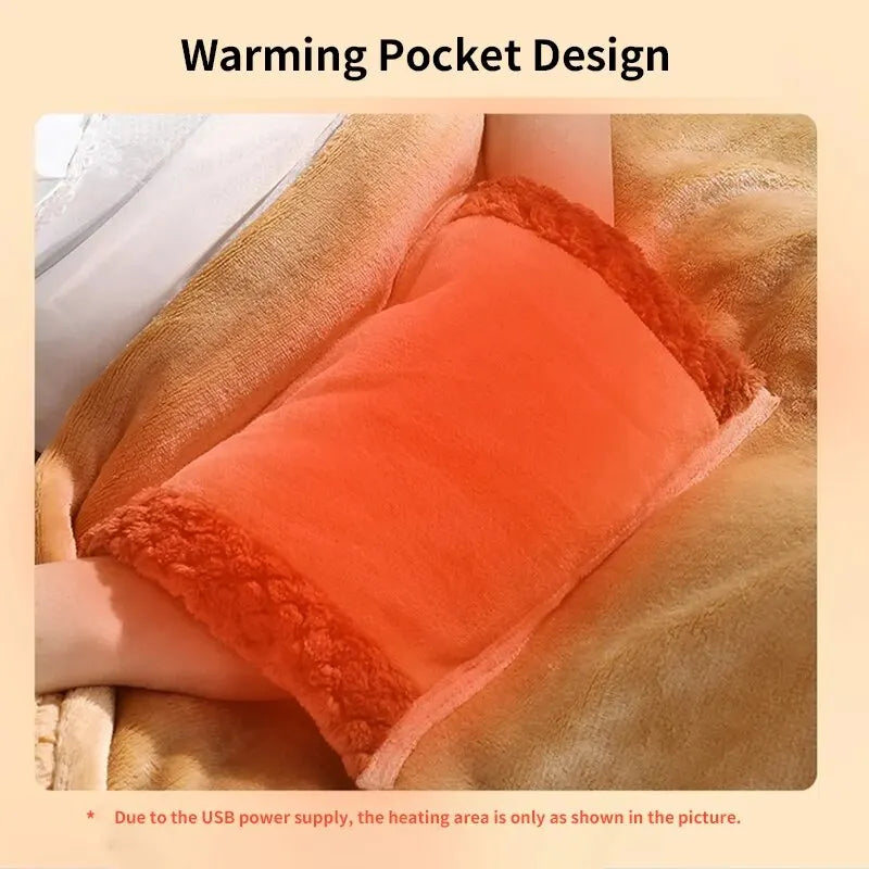 Coperta Riscaldante Portatile USB - Calore a Portata di Mano