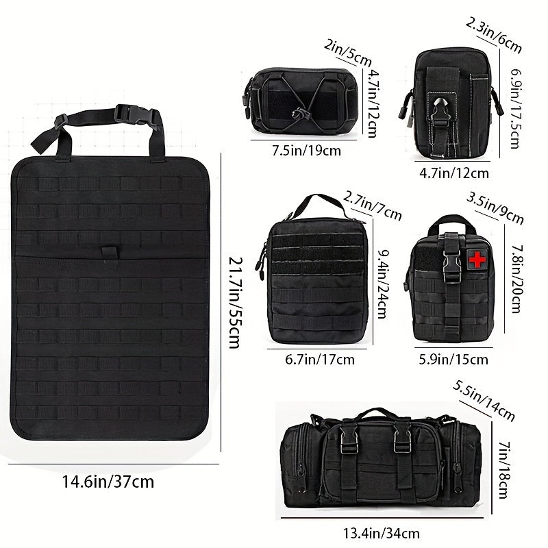 Organizer Tattico per Schienale Auto - Pannello Organizer MOLLE con Multi-Tasca