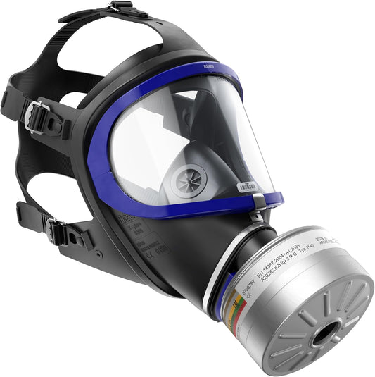 Maschera Protettiva Dräger con Filtro A2B2E2K2 HG P3 R D – Protezione Completa per la Sopravvivenza