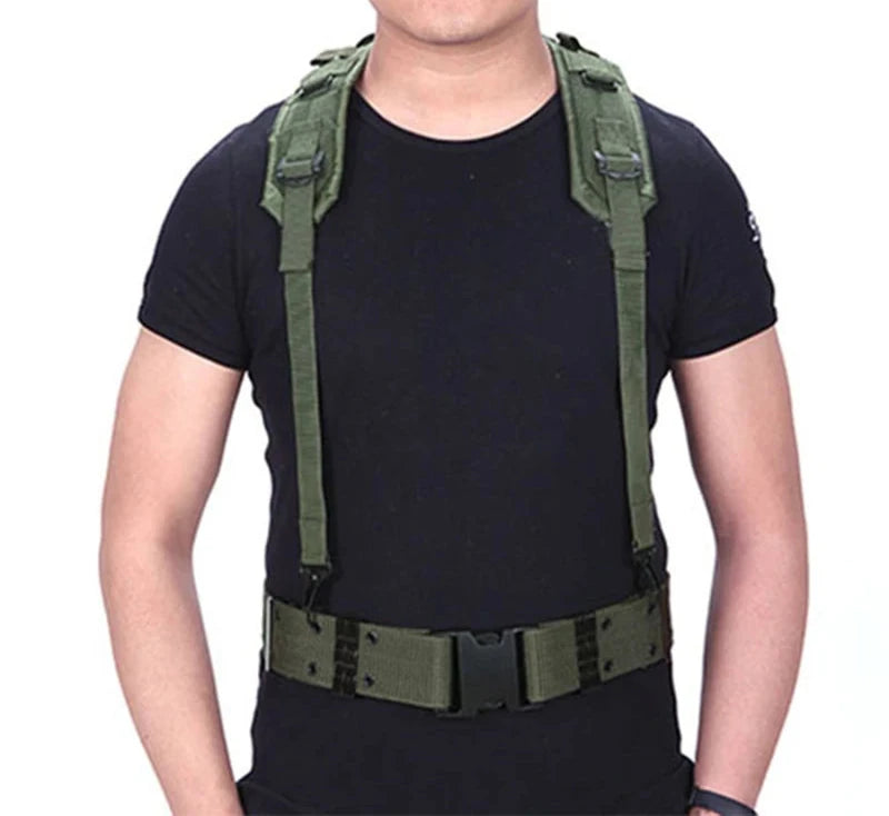 Tactical Belt with CS Suspenders - Military and Hunting Accessories