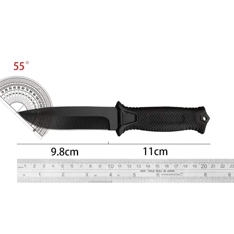 Coltello da Sopravvivenza in Acciaio Inossidabile con Impugnatura Ergonomica in ABS