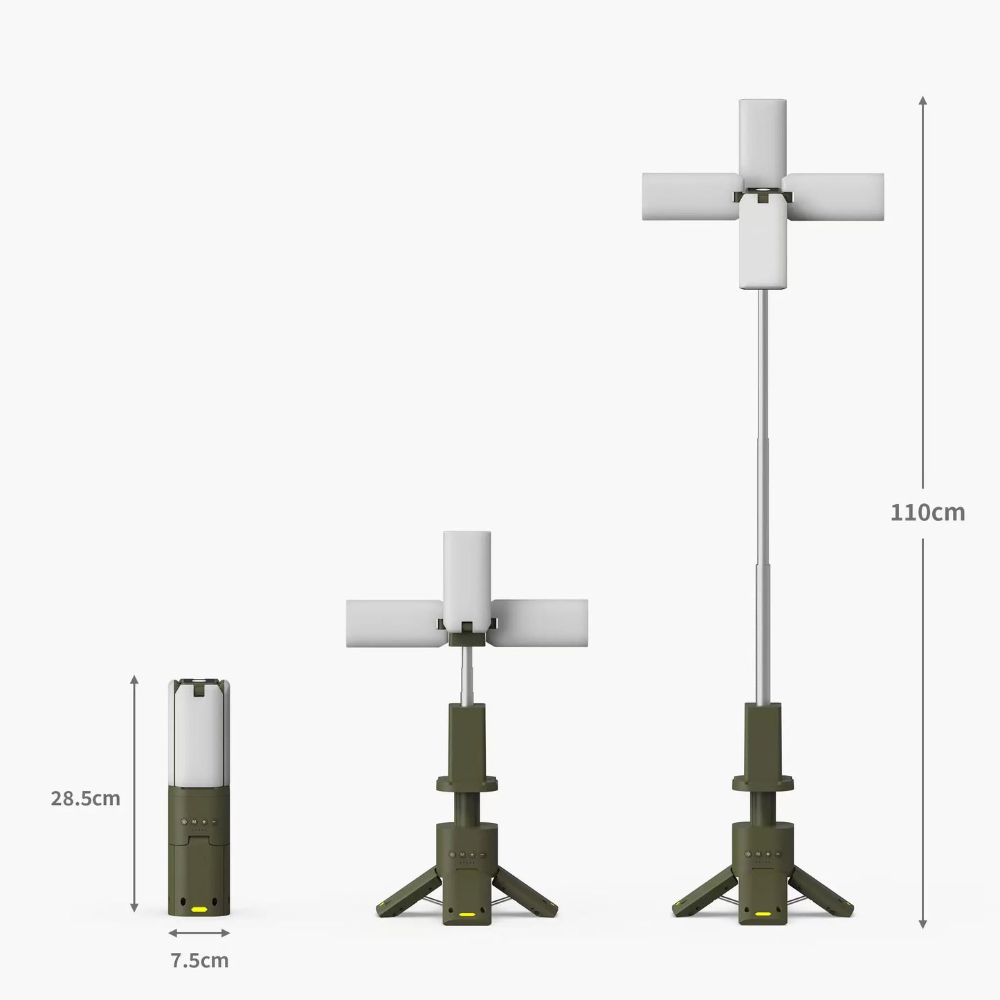 Lanterna Telescopica LED Super Bright 4-Leaf per Camping, Escursioni e Avventure Outdoor